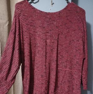 Pretty red sparkly sweater